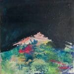 Contemporary Irish Art, Vibrant Abstract Art, Irish Art, "An Irish Hill" (20cm)