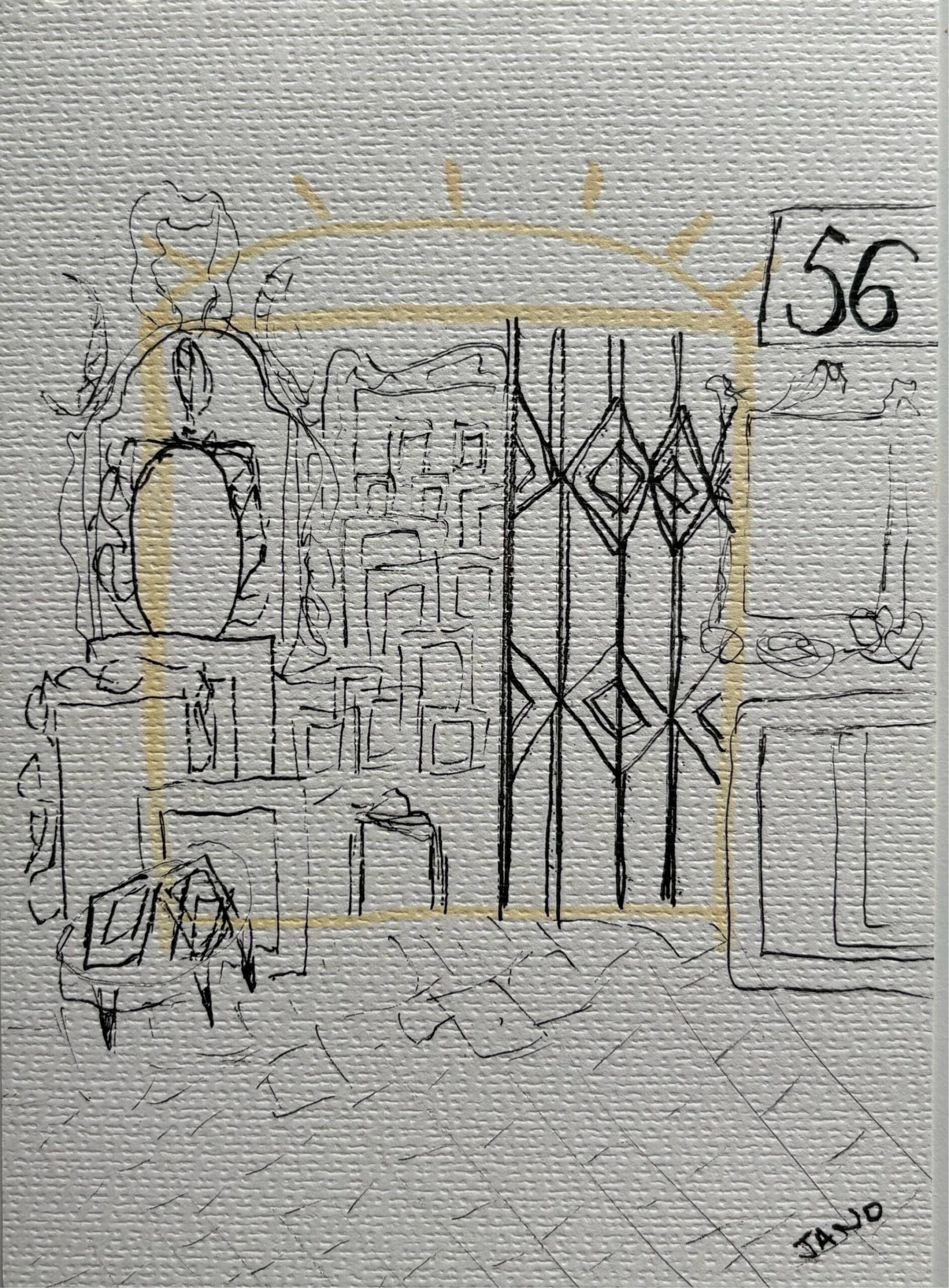 Original Irish Drawing - The Roman Layer - Roma Antiqua
