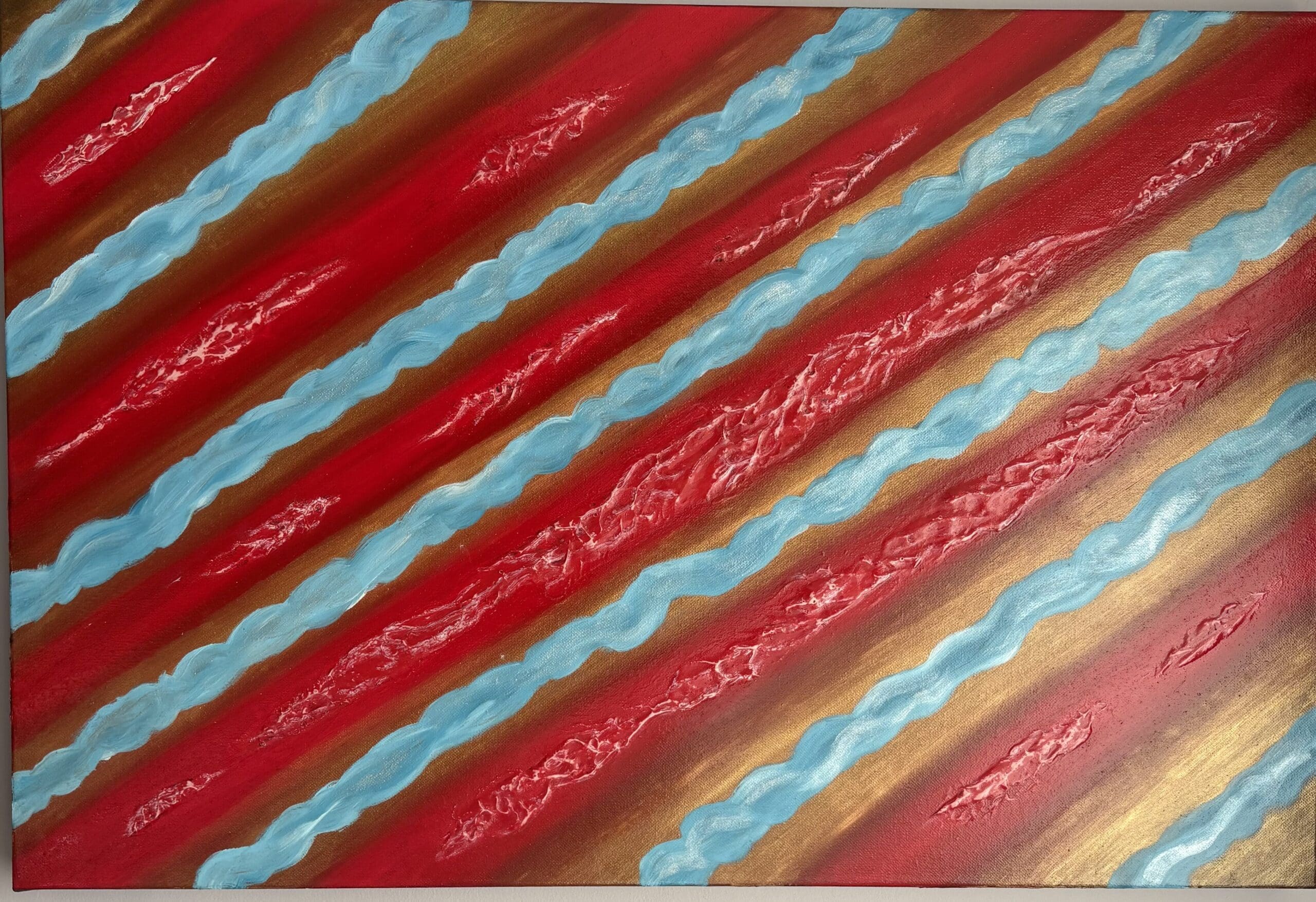 Crimson candy horror (76.2 x 50.8 cm)