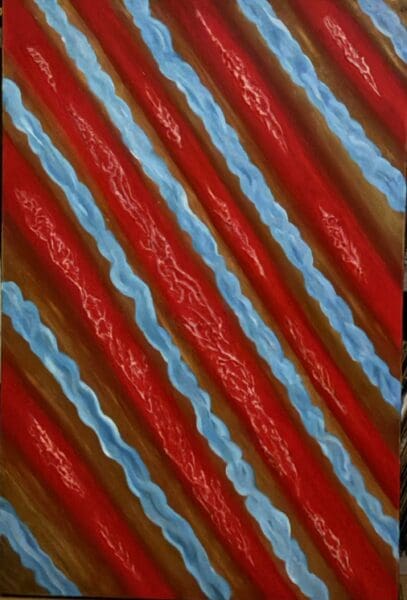 Crimson candy horror (76.2 x 50.8 cm)