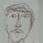 Original Irish Drawing - The Tech Layer - Error 404 A4 Mounted