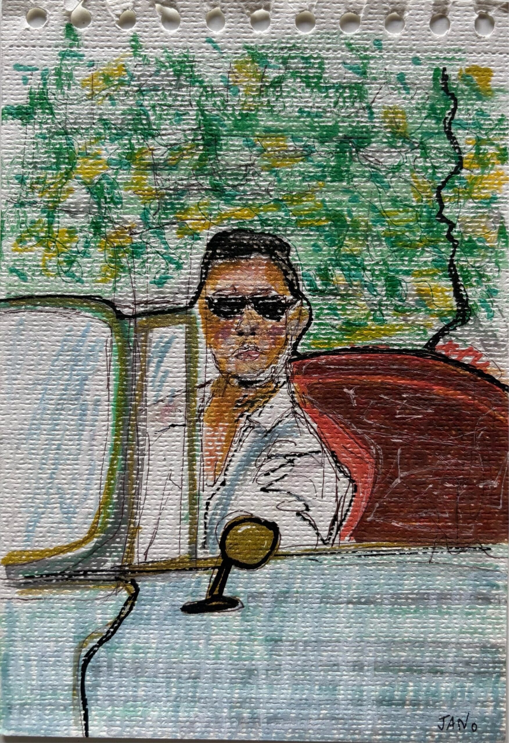 Original Irish Drawing - The Figurative Layer - Midlife Cruises - Image 2