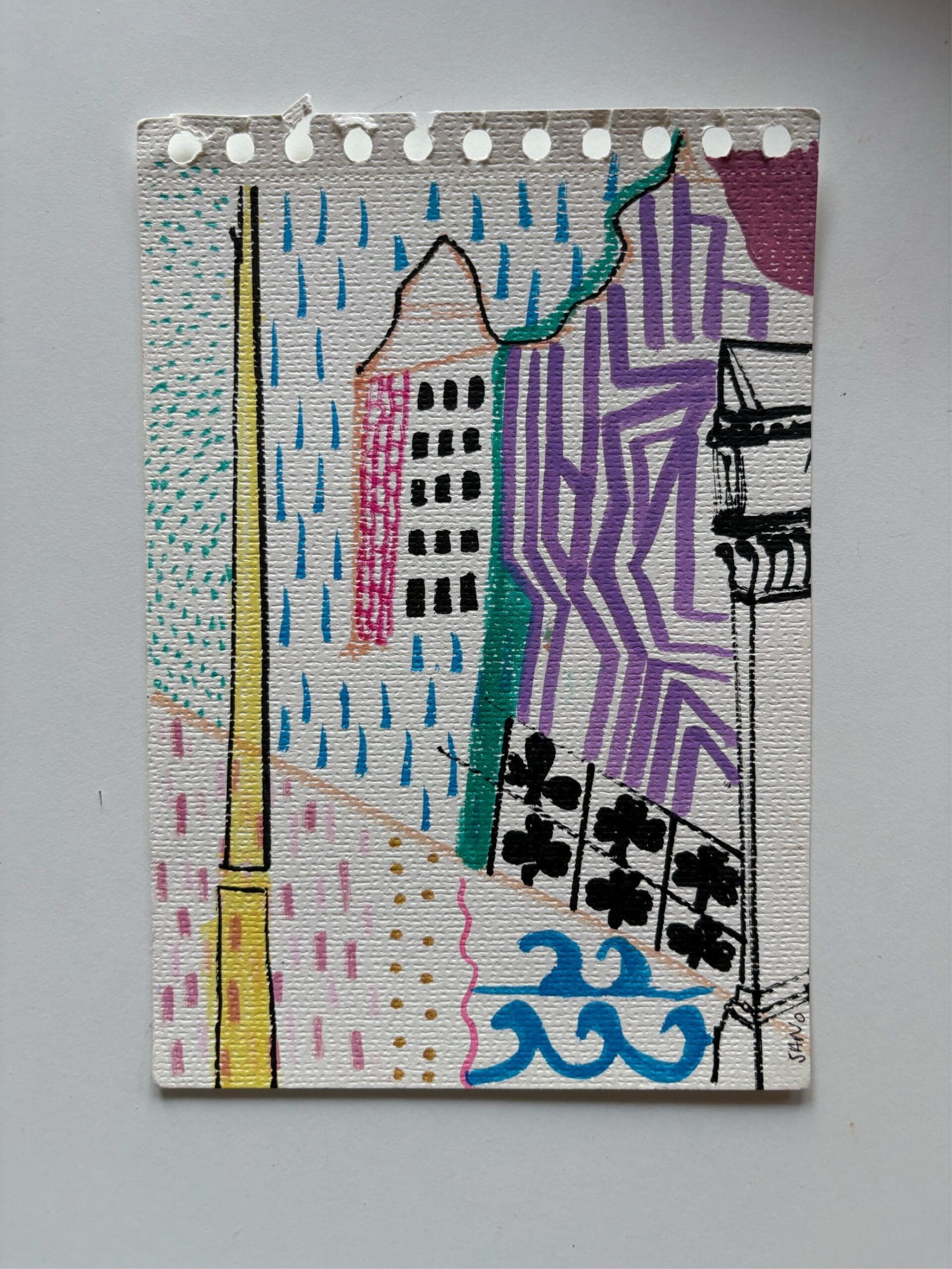 Original Irish Drawing - The Dublin Layer - Rhythm Of The City - Image 3