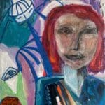 All Grown Up (40cm) - Colour Saturated Fauvist Figurative Art