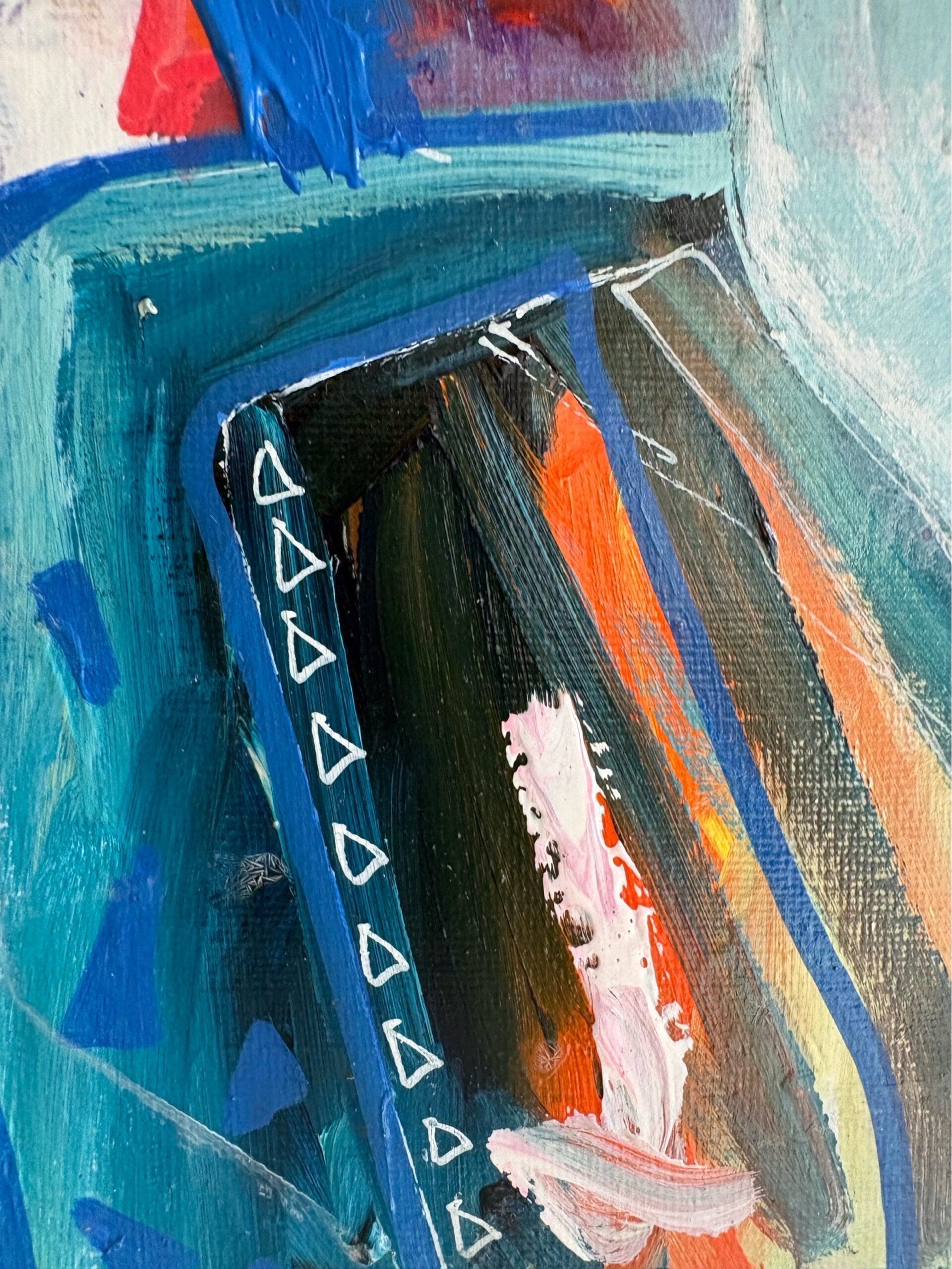 All Grown Up (40cm) - Colour Saturated Fauvist Figurative Art - Image 5