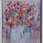 Rainy Florist 43cm Framed - Contemporary Floral Art in Abstract Art (Copy)