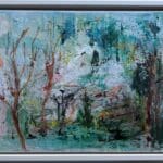 Castle Park 43cm Framed - Contemporary Rathfarnham Castle Abstract Art