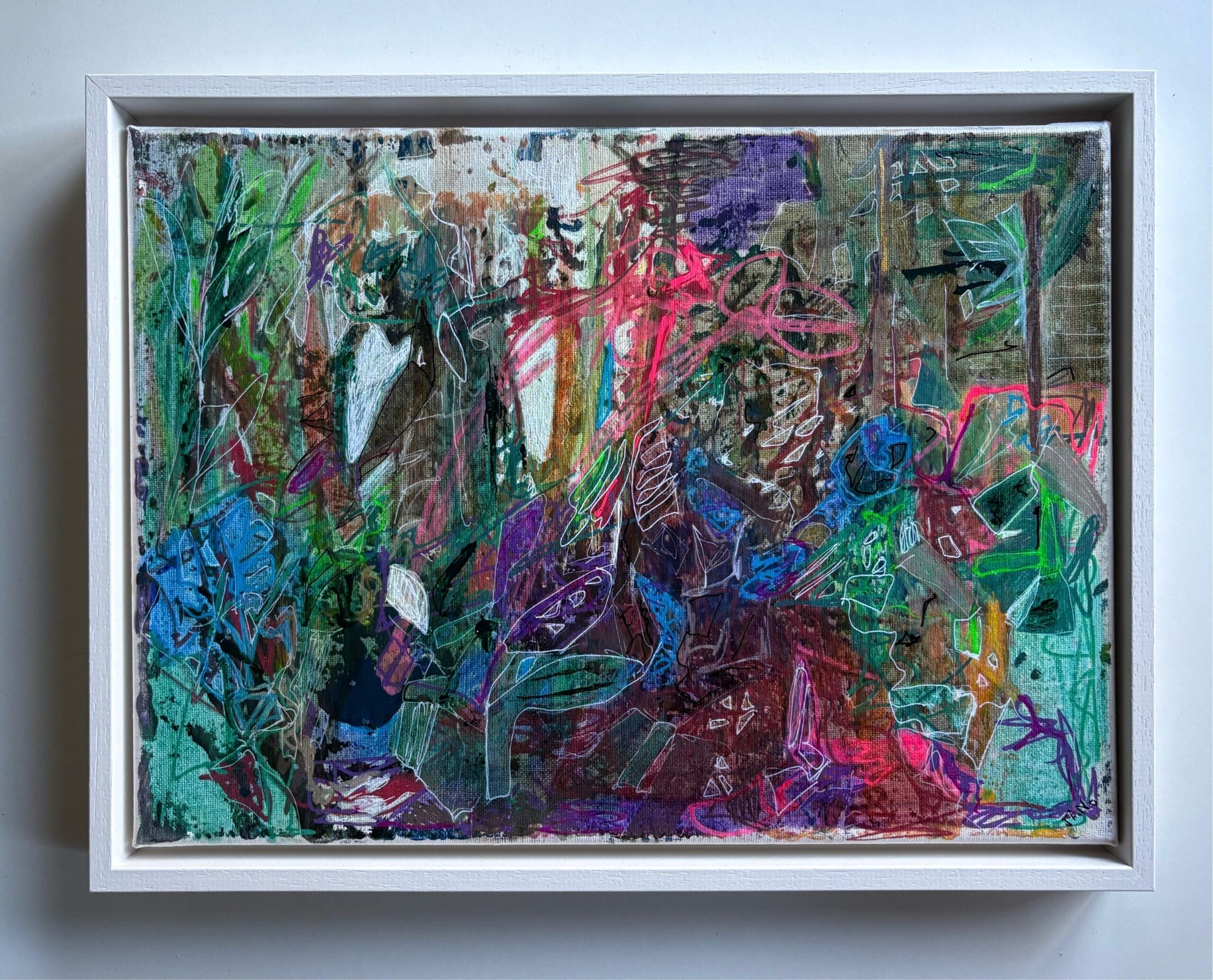 Pine Forest Dublin 43cm Framed - - Contemporary Landscape Art Irish Terrain Abstract Art - Image 6