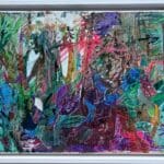 Pine Forest Dublin 43cm Framed - - Contemporary Landscape Art Irish Terrain Abstract Art