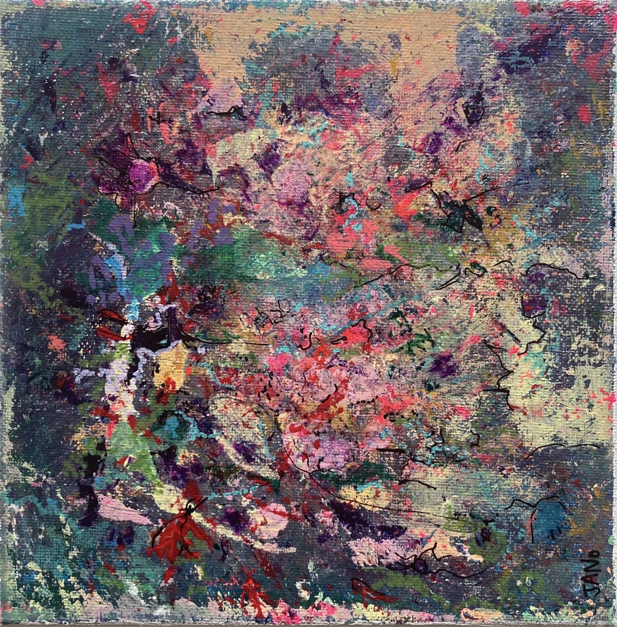 Lake Pondering III - Shabby Chic Impressionist Aesthetic Styling Gem