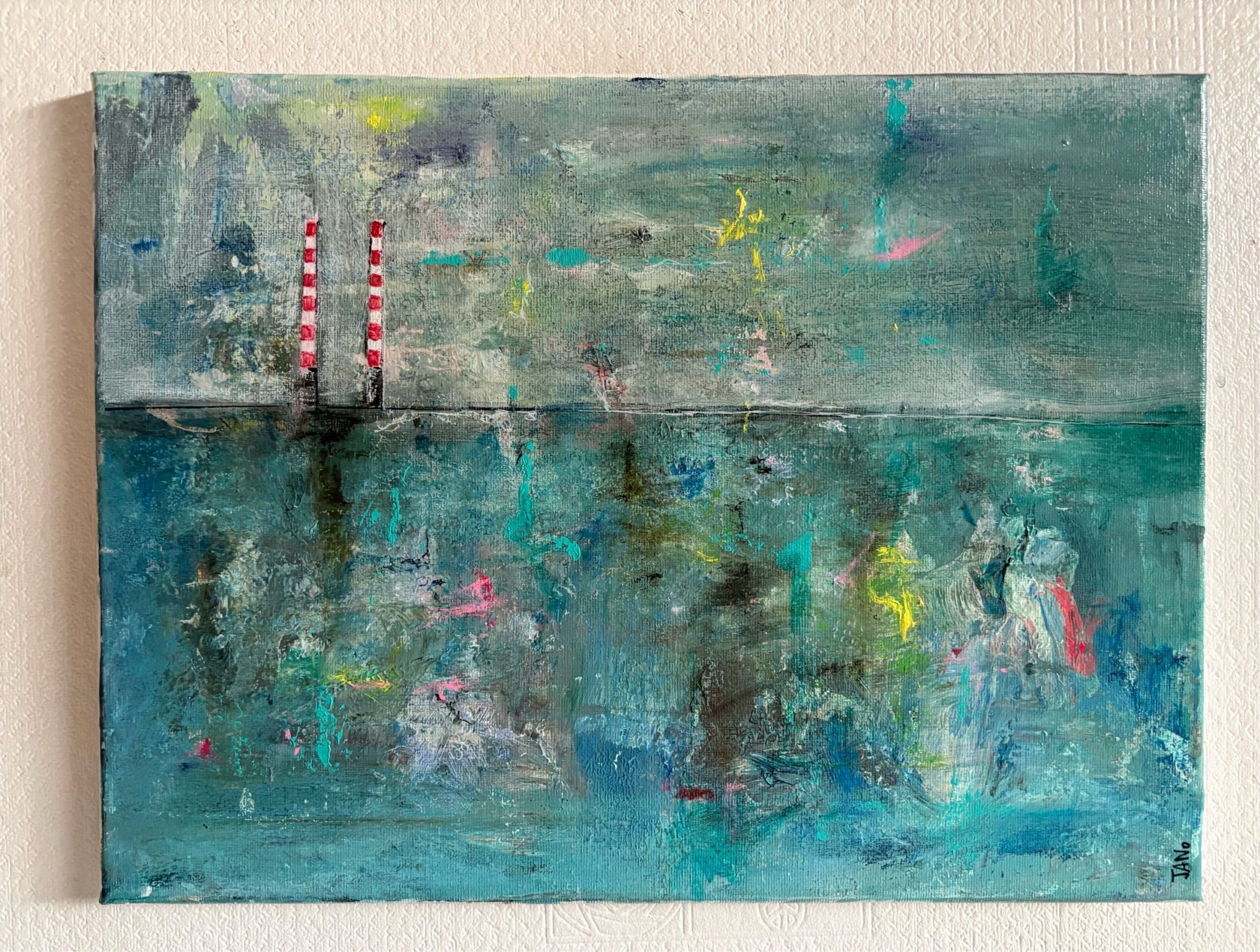 Arrivals Dublin, Poolbeg Chimneys II (40 cm) Contemporary Dublin Aesthetic - Image 2