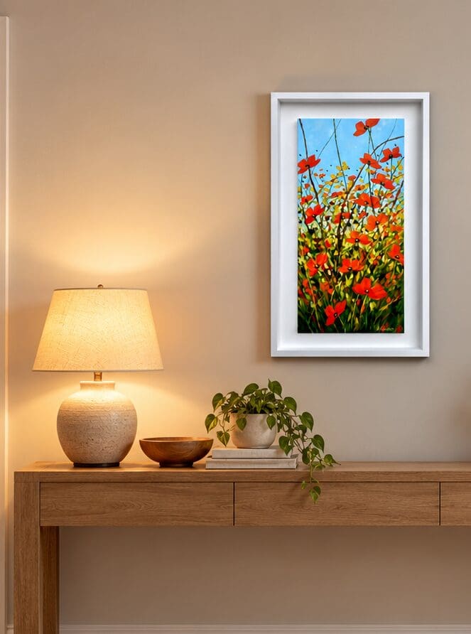 Our Gift – Original Irish Poppy Painting - Image 3