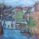 Traditional village street inspired