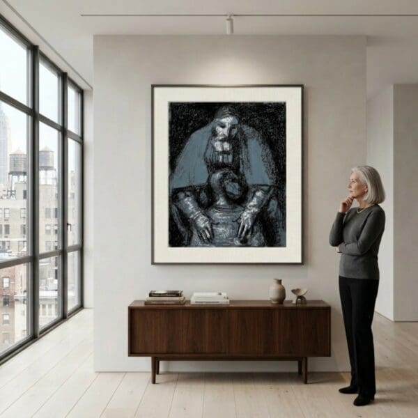 "Rembrandt Revisited : Quiet Consolation In Indigo"
