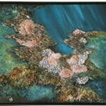 Reefsong - Framed sculptural mixed media