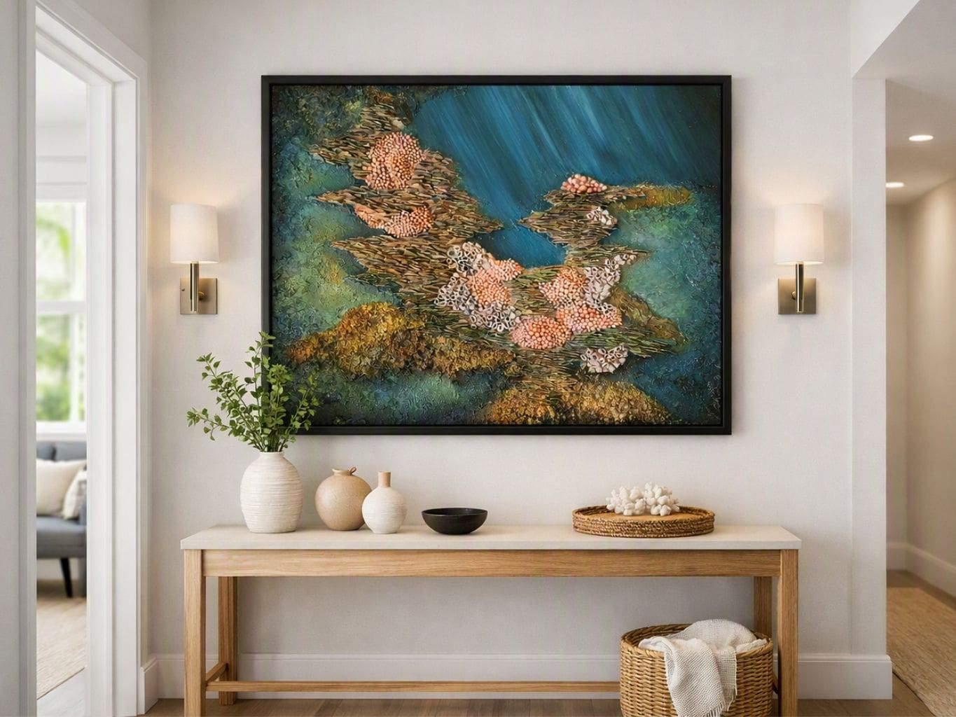 Reefsong - Framed sculptural mixed media - Image 4