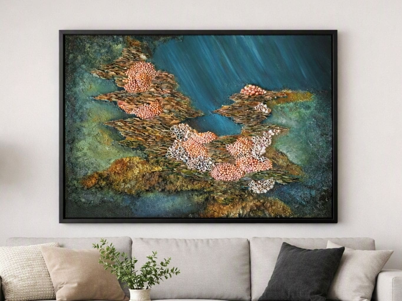 Reefsong - Framed sculptural mixed media - Image 3